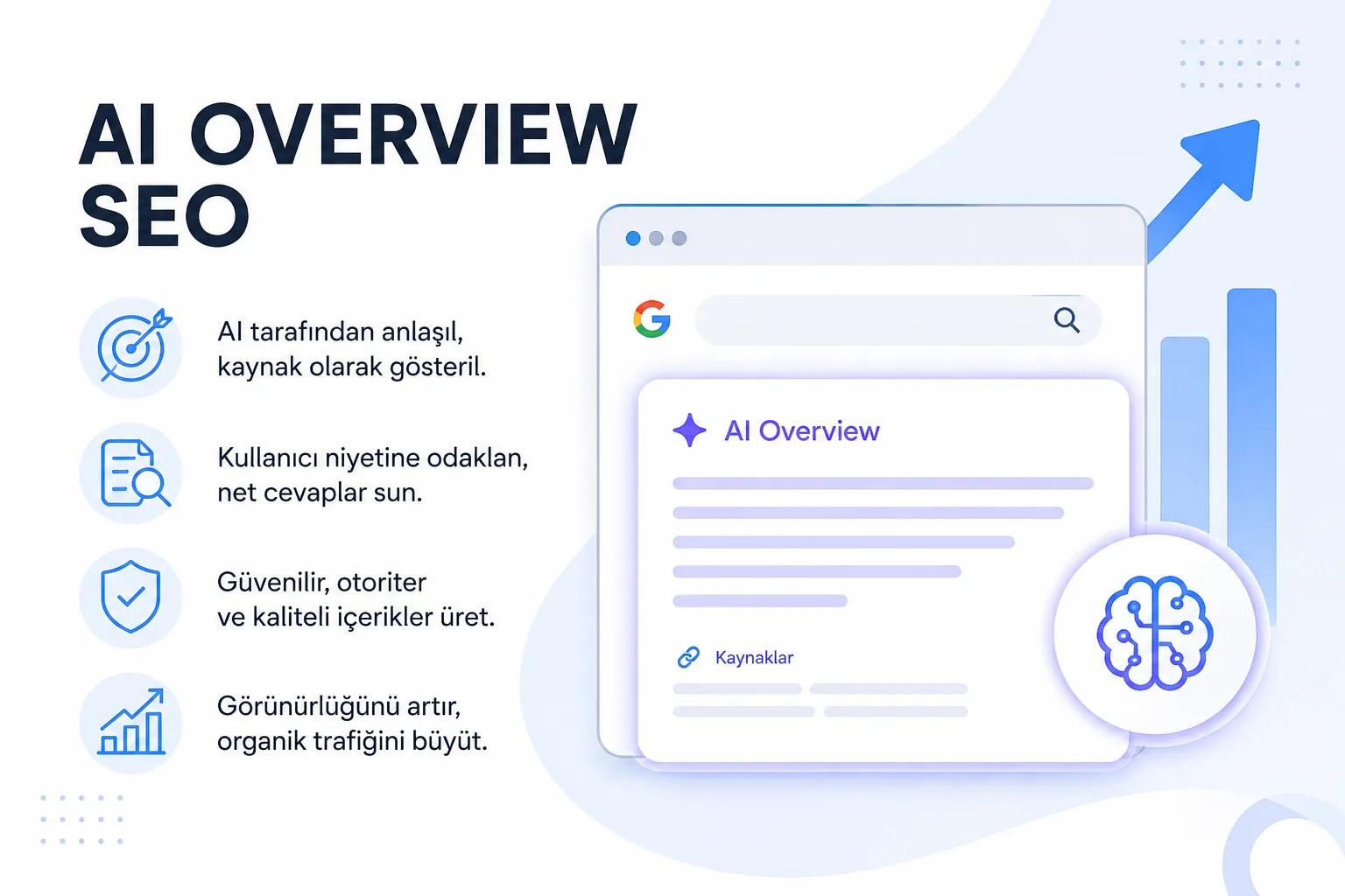 AI Overview SEO Nedir? Google Yapay Zekâ Sonuçlarında Görünürlük Rehberi