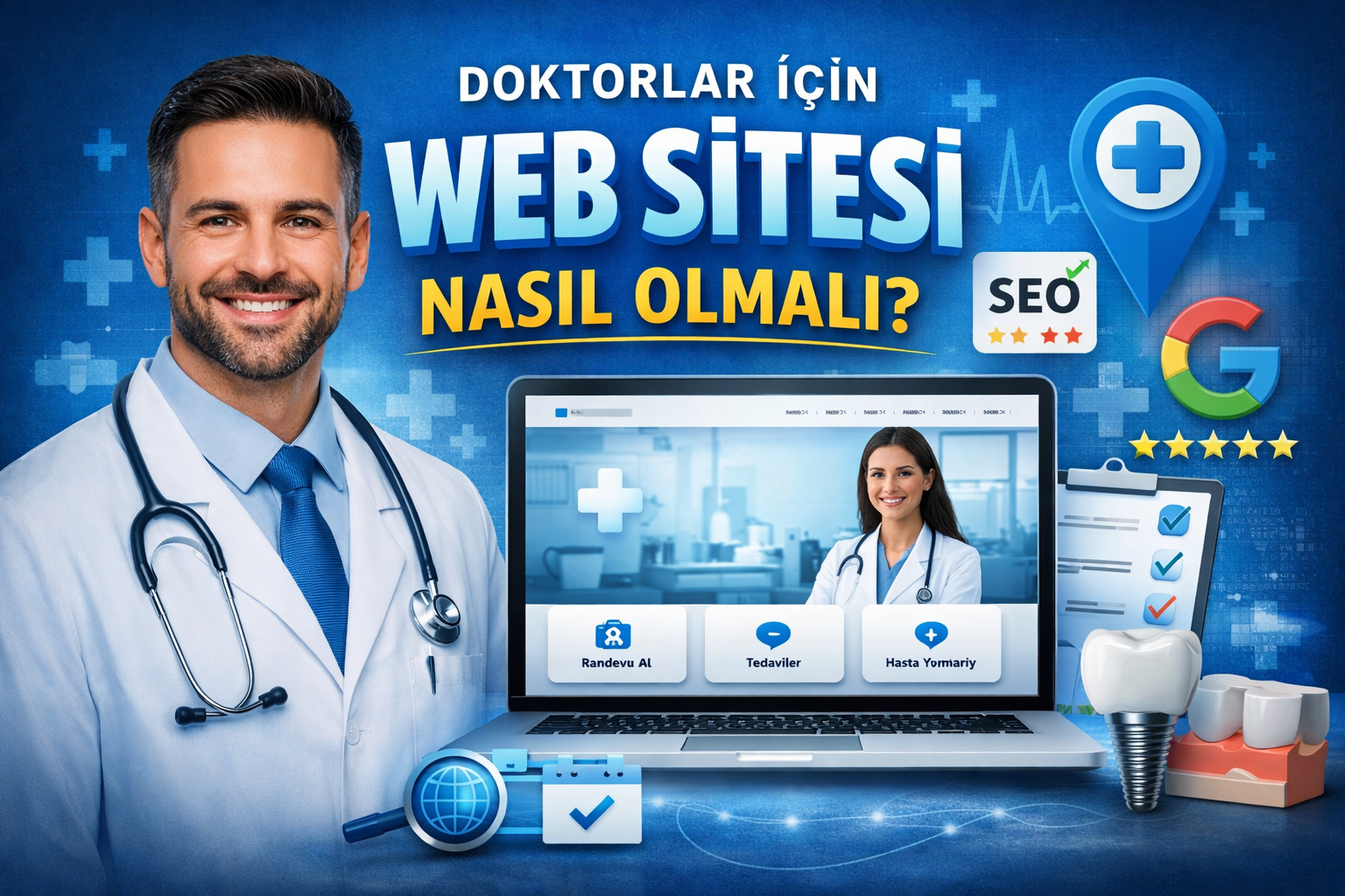 Diş Hekimleri İçin Web Sitesi Tasarımı