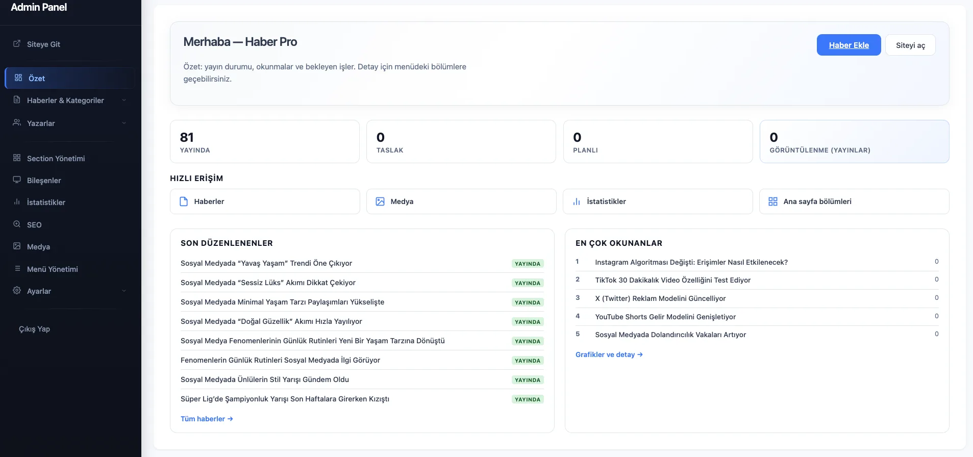 Haber Portalı galeri