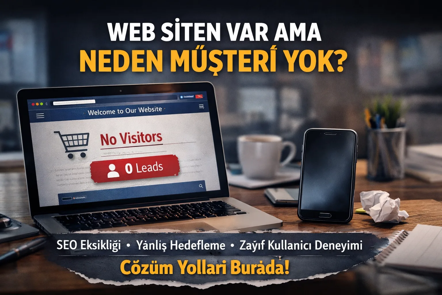 Web Sitesi Neden Müşteri Getirmez? (Gerçek Sebepler ve Çözüm Yolları)