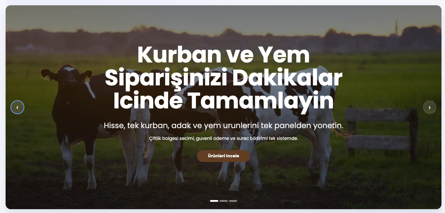 KurbanPro: Online Kurban Satış Sistemi